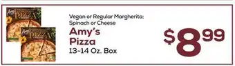 DeCicco & Sons Amy's Pizza offer