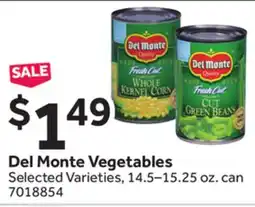 Stop&Shop Del Monte Vegetables offer