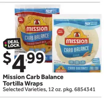 Stop&Shop Mission Carb Balance Tortilla Wraps offer