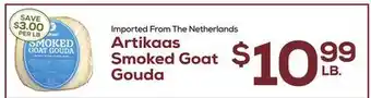 DeCicco & Sons Artikaas Smoked Goat Gouda offer