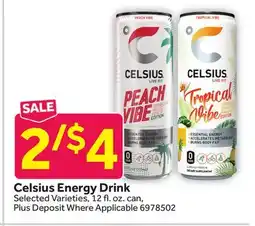 Stop&Shop Celsius Energy Drink offer