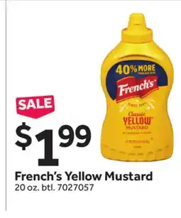 Stop&Shop French's Yellow Mustard offer