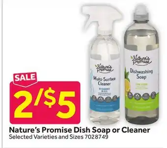 Stop&Shop Nature's Promise Dish Soap or Cleaner offer