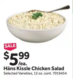 Stop&Shop Häns Kissle Chicken Salad offer