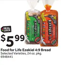 Stop&Shop Food for Life Ezekiel 4: 9 Bread offer