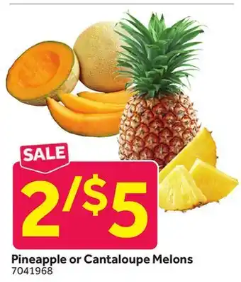 Stop&Shop Pineapple or Cantaloupe Melons offer