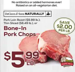 DeCicco & Sons Bone-In Pork Chops offer