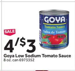 Stop&Shop Goya Low Sodium Tomato Sauce offer