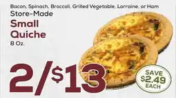 DeCicco & Sons Store-Made Small Quiche offer