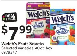 Stop&Shop Welch's Fruit Snacks offer