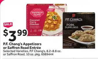 Stop&Shop P. F. Chang's Appetizers or Saffron Road Entrée offer