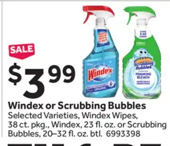 Stop&Shop Windex or Scrubbing Bubbles offer