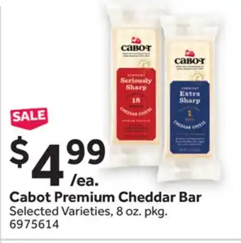 Stop&Shop Cabot Premium Cheddar Bar offer