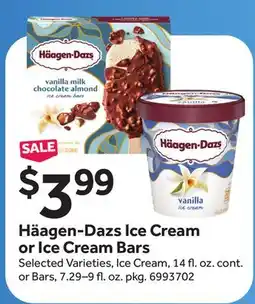 Stop&Shop Häagen-Dazs Ice Cream or Ice Cream Bars offer