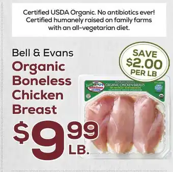 DeCicco & Sons Bell & Evans Organic Boneless Chicken Breast offer