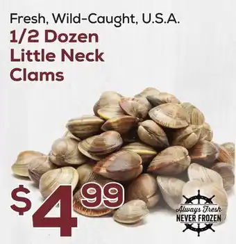 DeCicco & Sons 1/2 Dozen Little Neck Clams offer