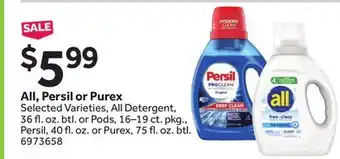 Stop&Shop All, Persil or Purex offer