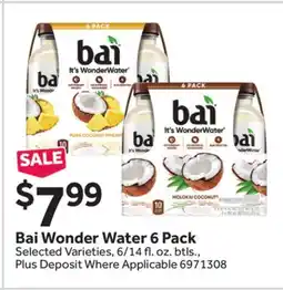 Stop&Shop Bai Wonder Water 6 Pack offer