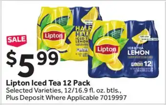 Stop&Shop Lipton Iced Tea 12 Pack offer