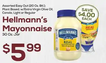 DeCicco & Sons Hellmann's Mayonnaise offer