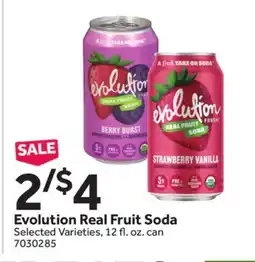 Stop&Shop Evolution Real Fruit Soda offer