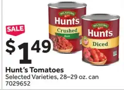 Stop&Shop Hunt's Tomatoes offer