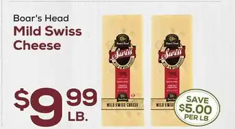 DeCicco & Sons Boar's Head Mild Swiss Cheese offer