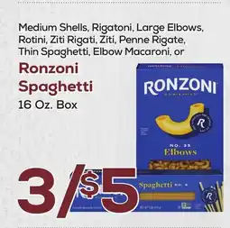 DeCicco & Sons Ronzoni Spaghetti offer