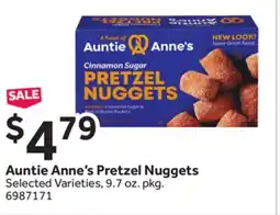 Stop&Shop Auntie Anne's Pretzel Nuggets offer