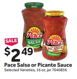 Stop&Shop Pace Salsa or Picante Sauce offer