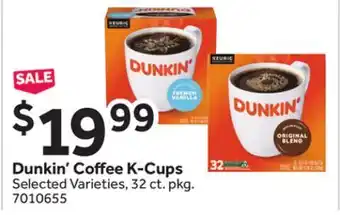 Stop&Shop Dunkin' Coffee K-Cups offer