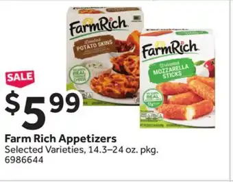 Stop&Shop Farm Rich Appetizers offer