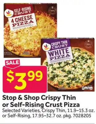 Stop&Shop Stop & Shop Crispy Thin or Self-Rising Crust Pizza offer