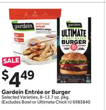 Stop&Shop Gardein Entrée or Burger offer