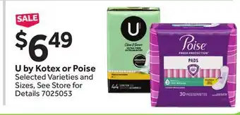 Stop&Shop U by Kotex or Poise offer