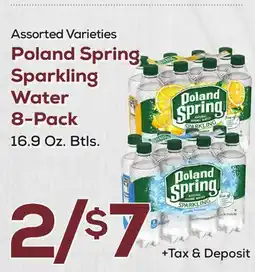 DeCicco & Sons Poland Spring Sparkling Water 8-Pack offer