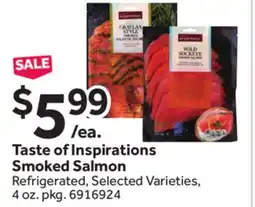 Stop&Shop Taste of Inspirations Smoked Salmon offer