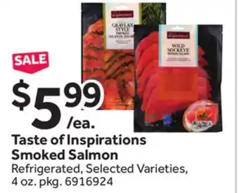 Stop&Shop Taste of Inspirations Smoked Salmon offer