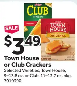 Stop&Shop Town House or Club Crackers offer