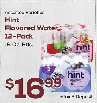 DeCicco & Sons Hint Flavored Water 12-Pack offer