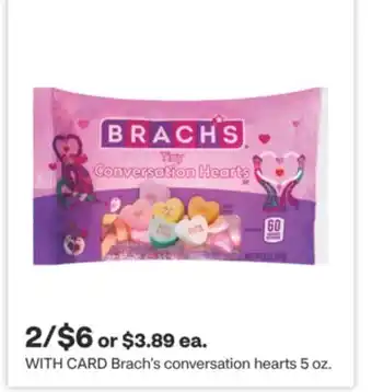 CVS Brach's conversation hearts 5 oz offer