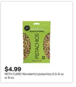 CVS Wonderful pistachios offer