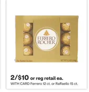 CVS Ferrero 12 ct. or Raffaello 15 ct offer