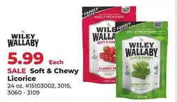 Runnings Wiley Wallaby Soft & Chewy Licorice offer