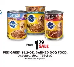 Blain's Farm & Fleet PEDIGREE 13.2-OZ. CANNED DOG FOOD offer