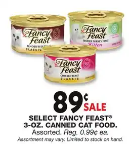 Blain's Farm & Fleet SELECT FANCY FEAST 3-OZ. CANNED CAT FOOD offer