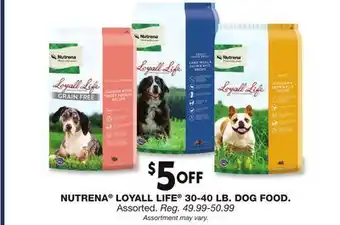 Blain's Farm & Fleet NUTRENA LOYALL LIFE 30-40 LB. DOG FOOD offer