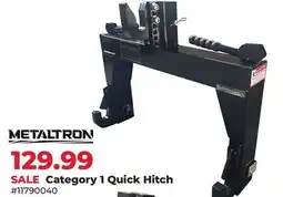 Runnings METALTRON Category 1 Quick Hitch offer