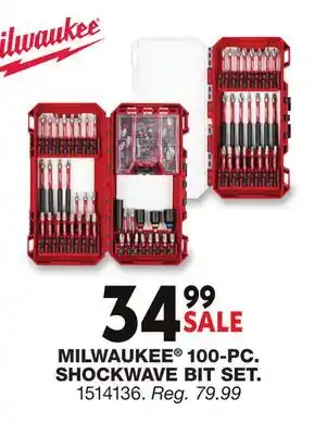 Blain's Farm & Fleet MILWAUKEE 100-PC. SHOCKWAVE BIT SET offer