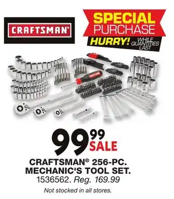 Blain's Farm & Fleet CRAFTSMAN 256-PC. MECHANIC'S TOOL SET offer